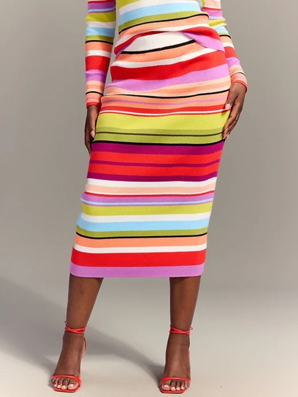 Christopher John Rogers x Old Navy Multicolor Midi Skirt. Size XS. Fits a M.